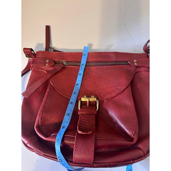 Børn Red Leather Crossbody Bag - Stylish and Practical! - Picture 12 of 12